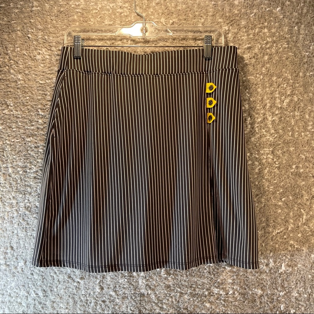 Sport Haley Golf/Tennis Striped Down Skort Sz Medium Polyester‎ Spandex.